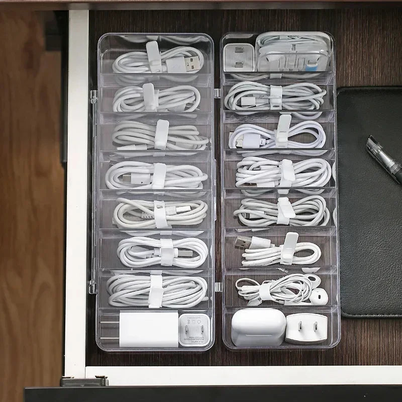 Transparent Plastic Cable Storage Box