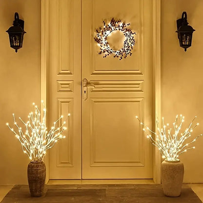 1 PC White Birch Branch Light