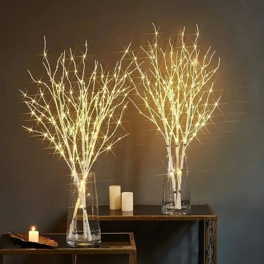 1 PC White Birch Branch Light