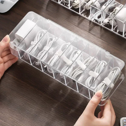 Transparent Plastic Cable Storage Box