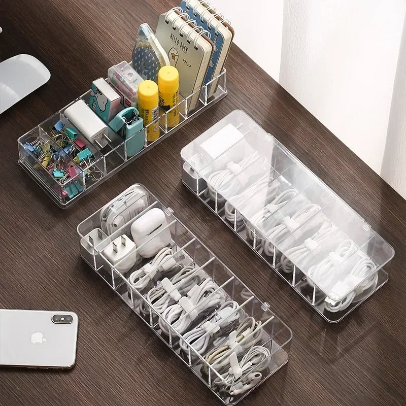 Transparent Plastic Cable Storage Box