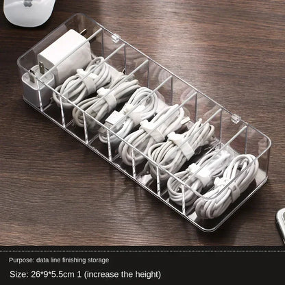 Transparent Plastic Cable Storage Box