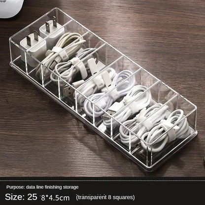 Transparent Plastic Cable Storage Box