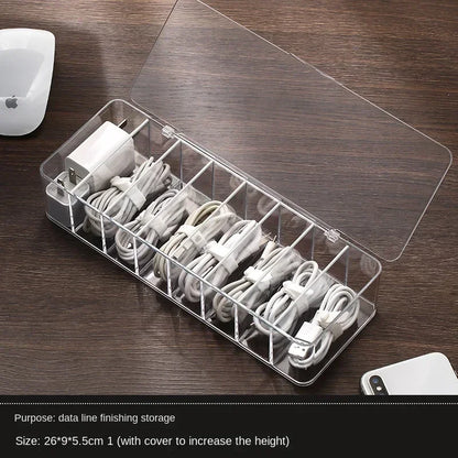 Transparent Plastic Cable Storage Box