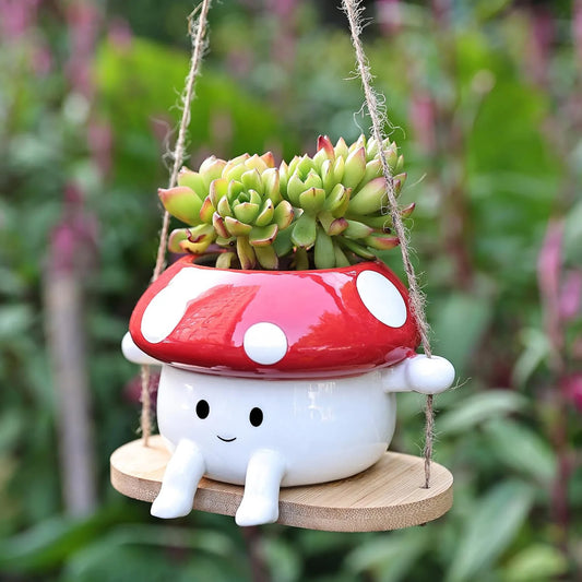 Cute Mushroom flower pot